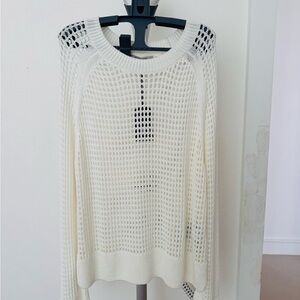 Women's White Knit Sweater
